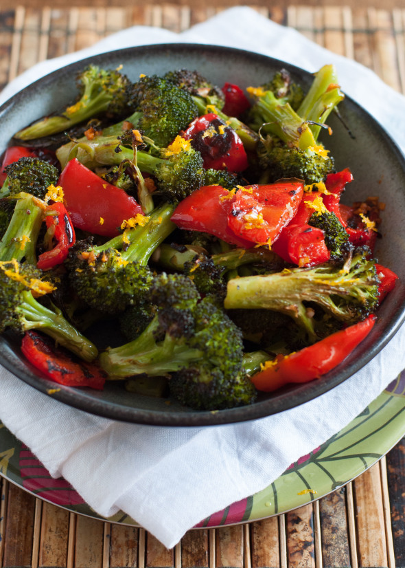 Asian Roasted Broccoli and Red Peppers | 