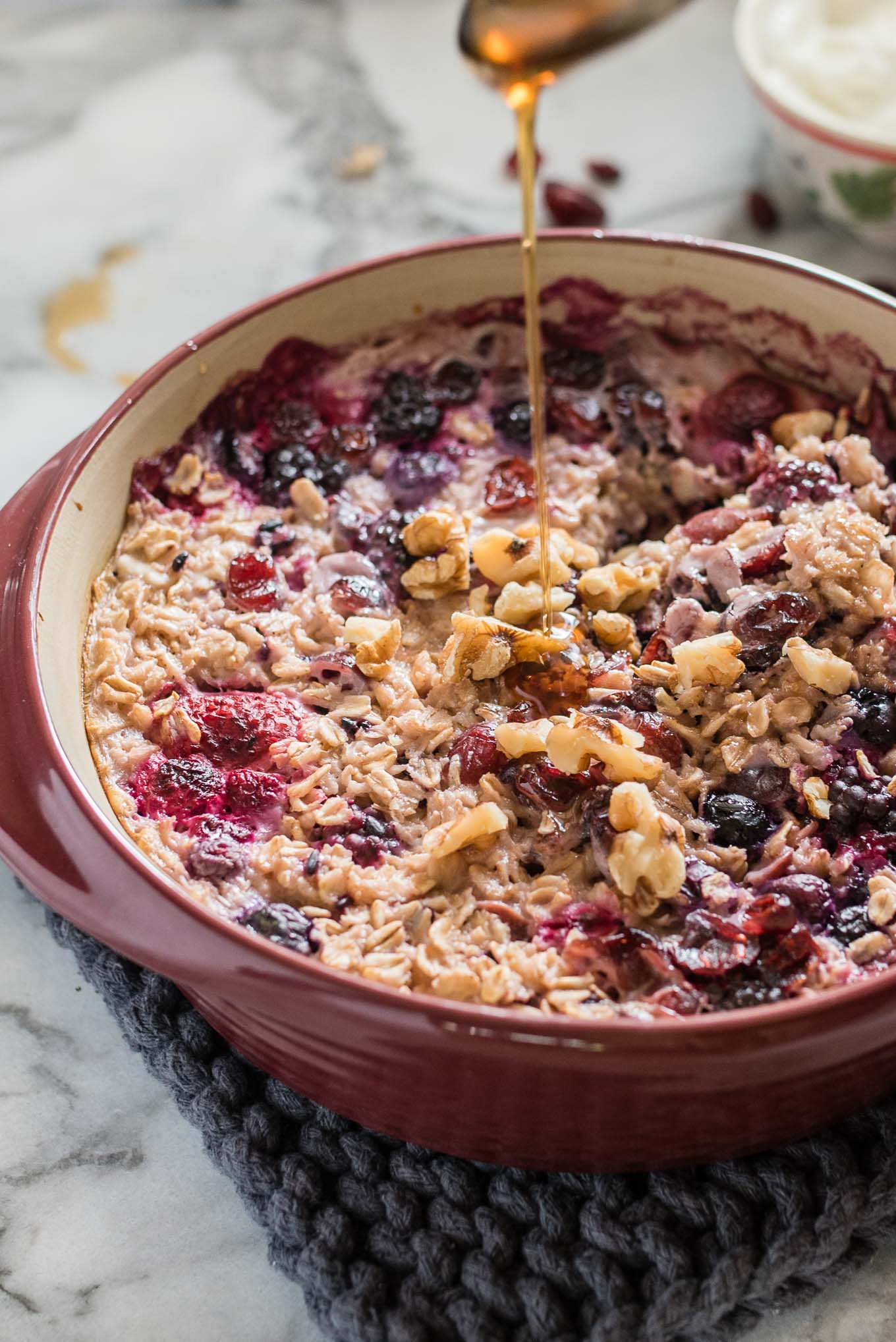 Berry Lavender Baked Oatmeal is a simple, gluten-free nourishing breakfast to help you start your day off right.