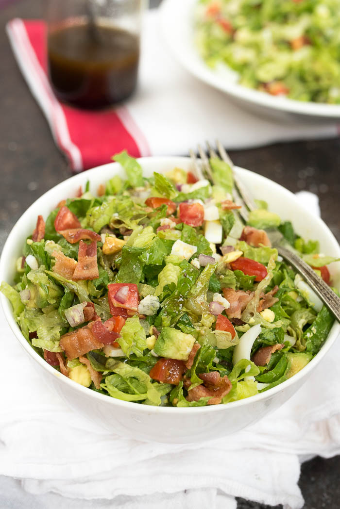 The Best Classic Chopped Salad- this will become a favorite salad from the moment you try it. Perfect for all occasions! | 