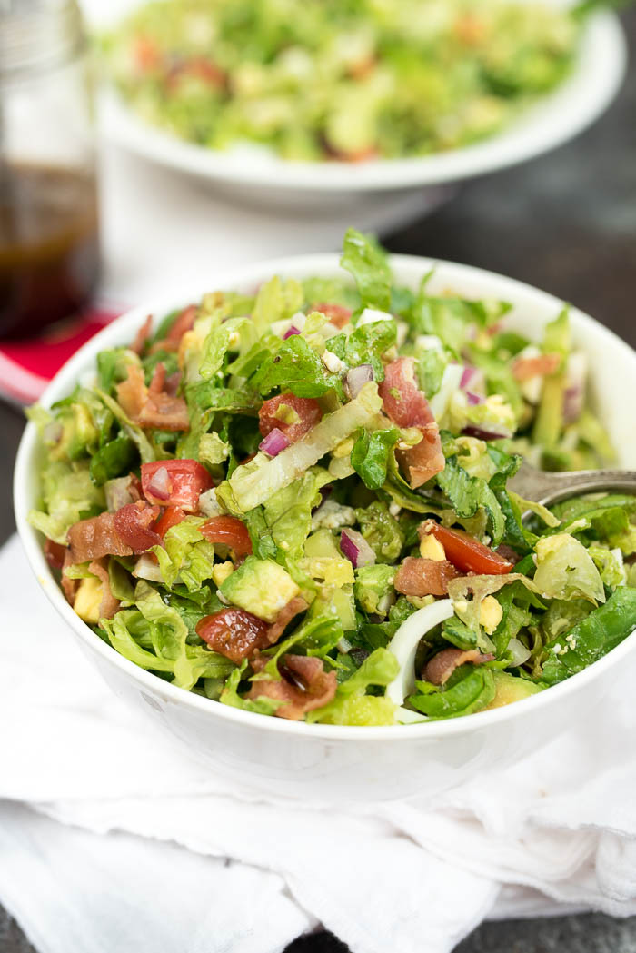 The Best Classic Chopped Salad- this will become a favorite salad from the moment you try it. Perfect for all occasions! | 