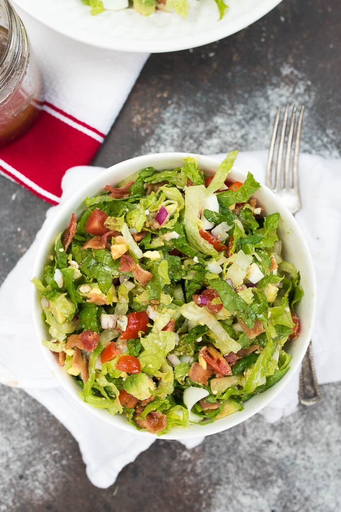 The Best Classic Chopped Salad- this will become a favorite salad from the moment you try it. Perfect for all occasions! | 