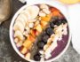 Blueberry Smoothie Breakfast Bowl- a delicious and nourishing bowl that is gluten free, plant based and great for any meal! #ad | 