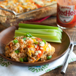 Buffalo Chicken Quinoa Casserole #glutenfree | 