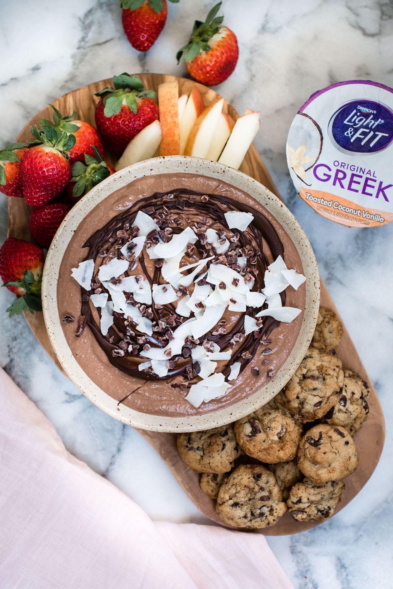 bowl of chocolate hummus