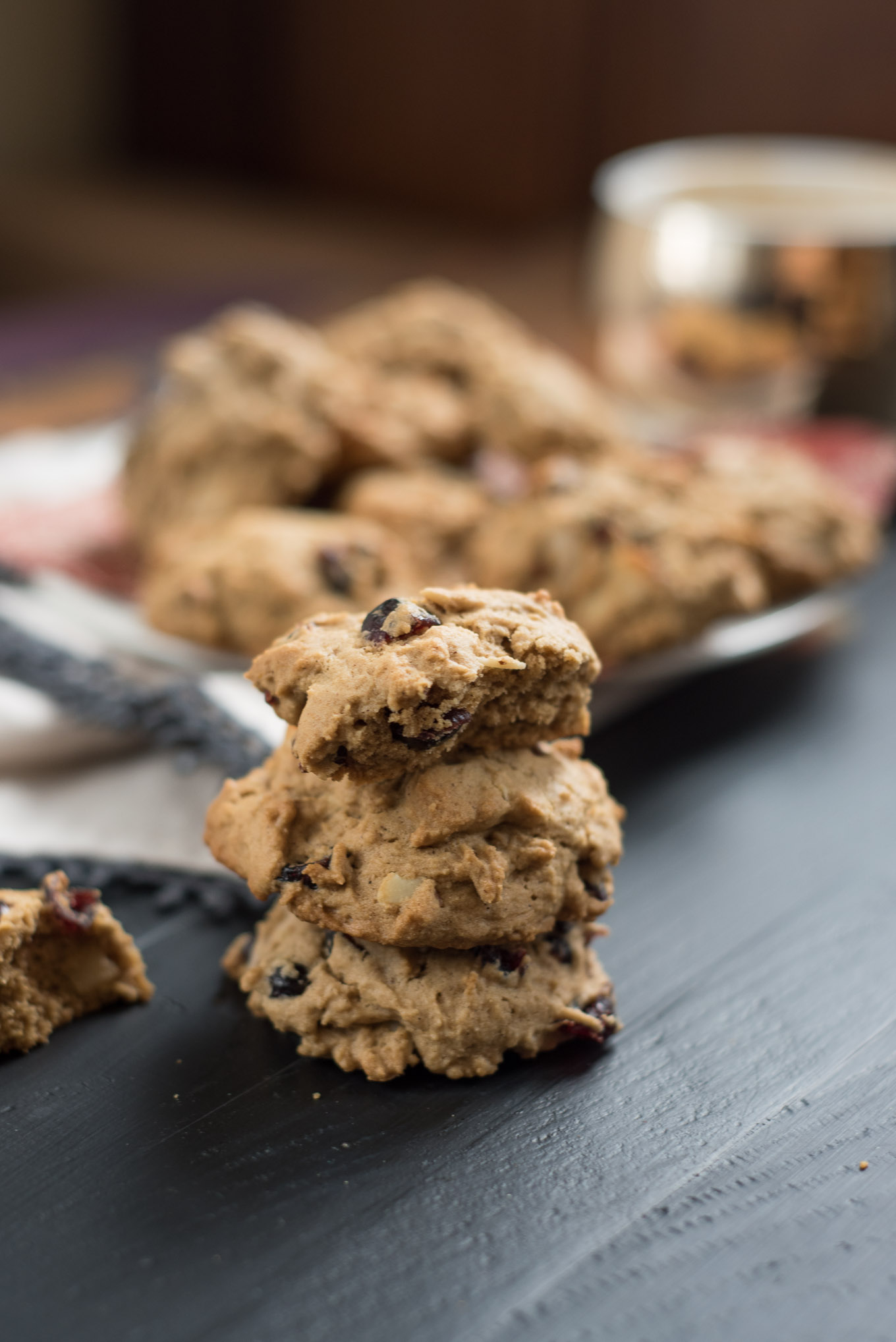 Cranberry Almond Spice Cookies- the perfect spiced cookie to dunk in your coffee. Not too sweet, but tons of flavor! #ad | 