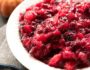 Cranberry Apple Sauce | green apples + lemon and cinnamon make this the perfect cranberry sauce for your Holiday spread. Naturally gluten free! | 