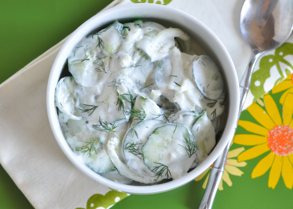 Creamy Cucumber Salad-3