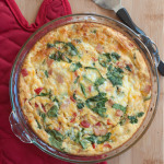 Ham and Veggie Crustless Quiche | Nutritious Eats