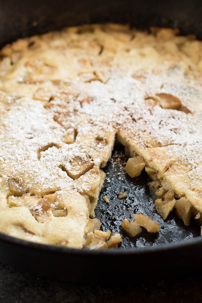 Baked Apple Pancake, a delicious gluten-free, grain-free dish that is perfect for a weekend breakfast or Holiday brunch. | 