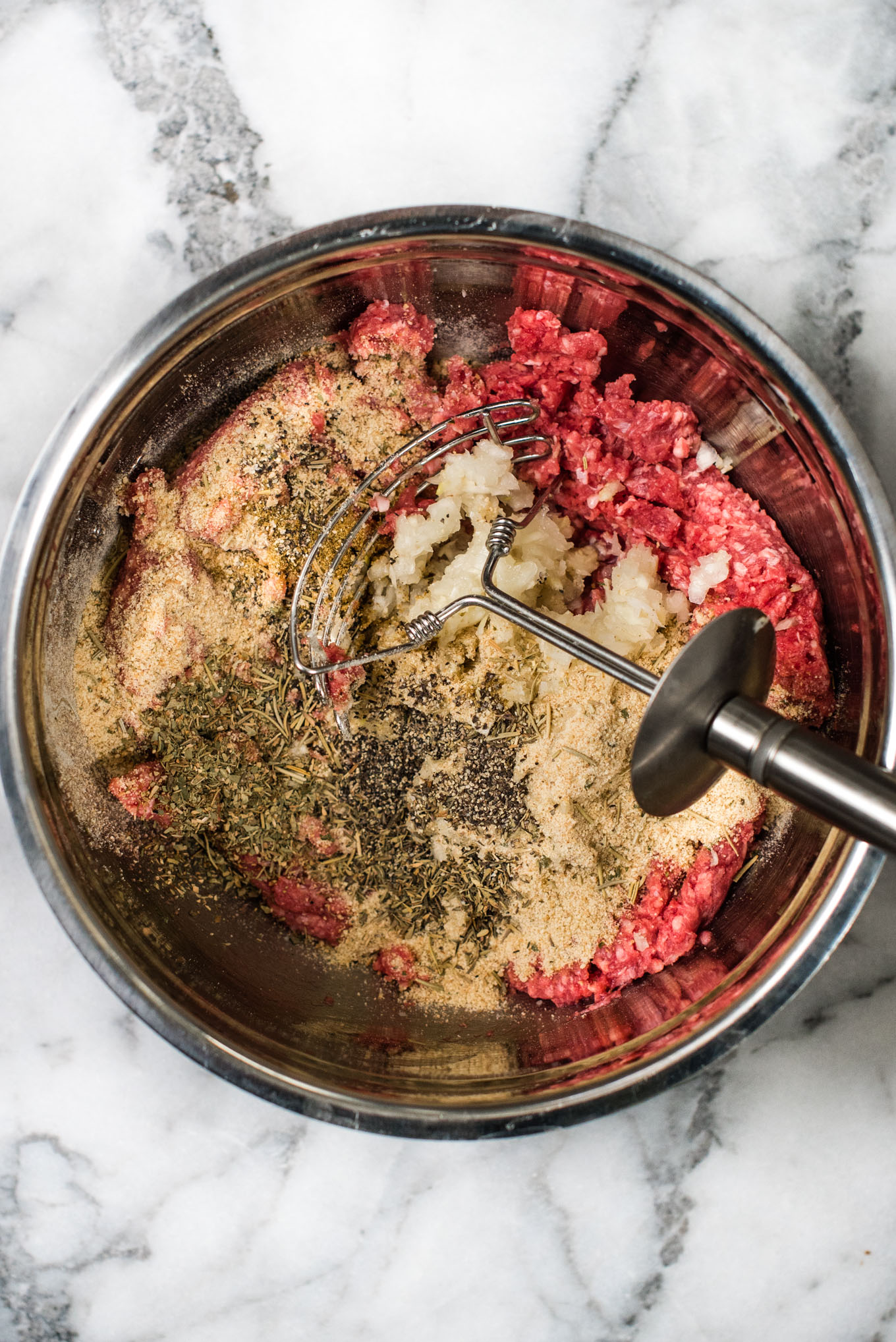 Bowl of meat and spices