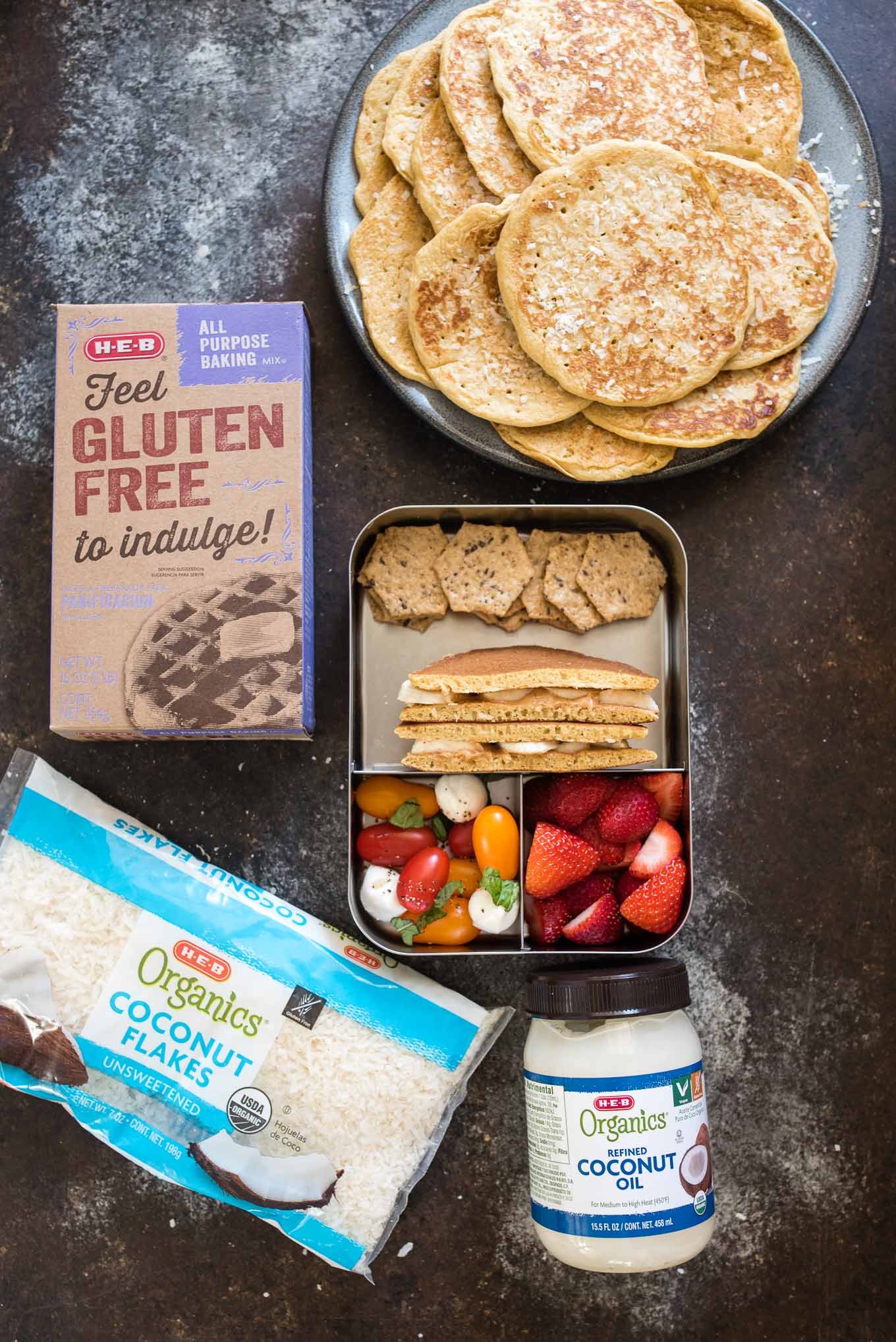 Enjoy these 10 nutritious, well-balanced, kid (and adult) friendly lunch box ideas that will inspire you to get packing! Plus a fun Pancake Sandwich recipe that your kids will love.