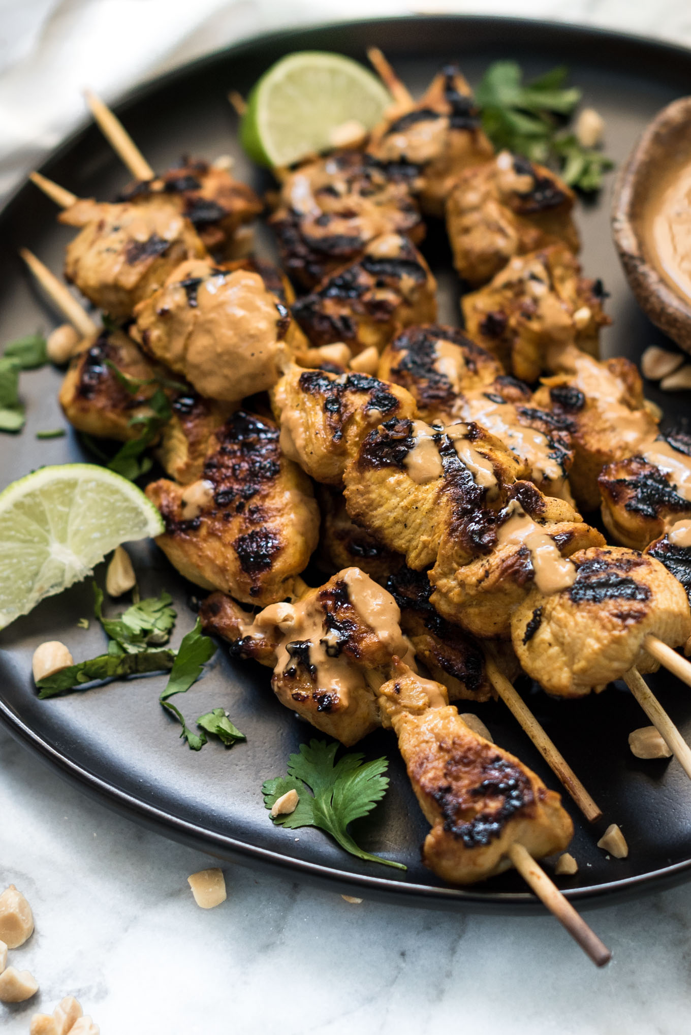 Close up of Chicken Satay