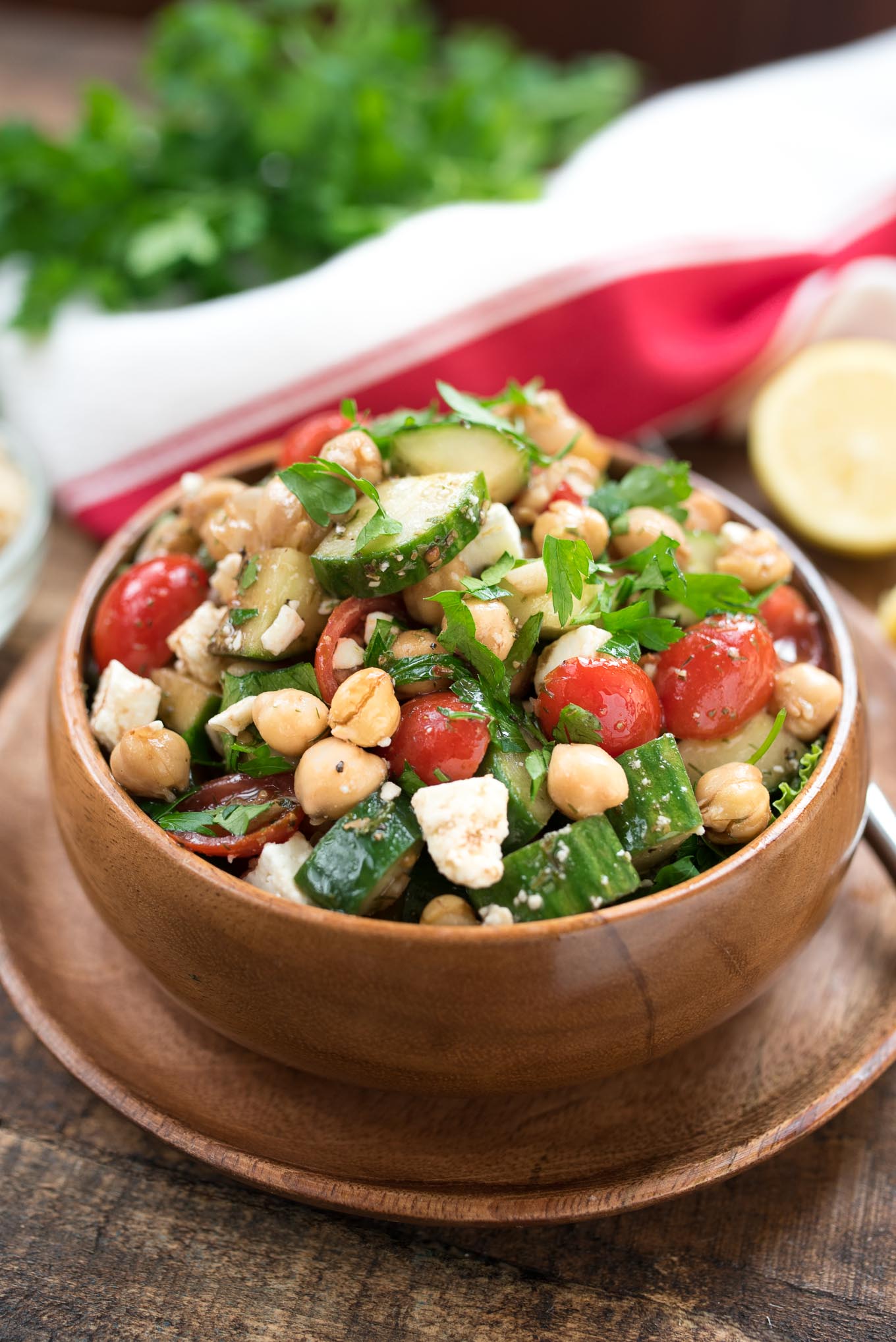 Mediterranean Power Bowl- a plant-based, protein and fiber packed lunch or dinner! | 