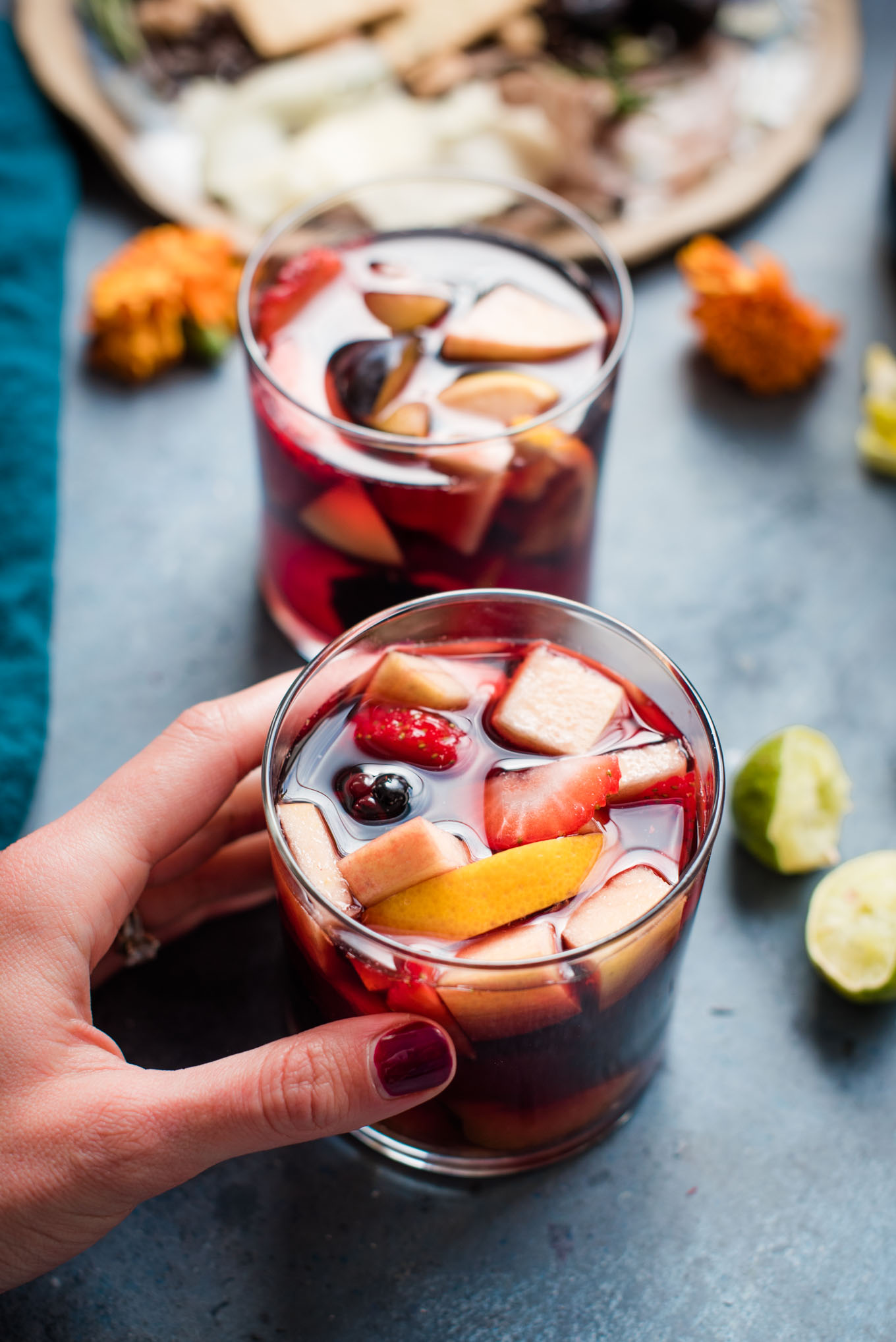 glass of sangria