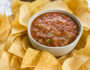 Tortilla chips with salsa