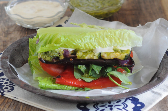 Grilled Vegetable Sandwich {Gluten Free Option} | 