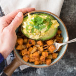 Spiced Sweet Potato Hash with Avocado and Eggs #glutenfree, Whole 30 and Paleo Approved | 