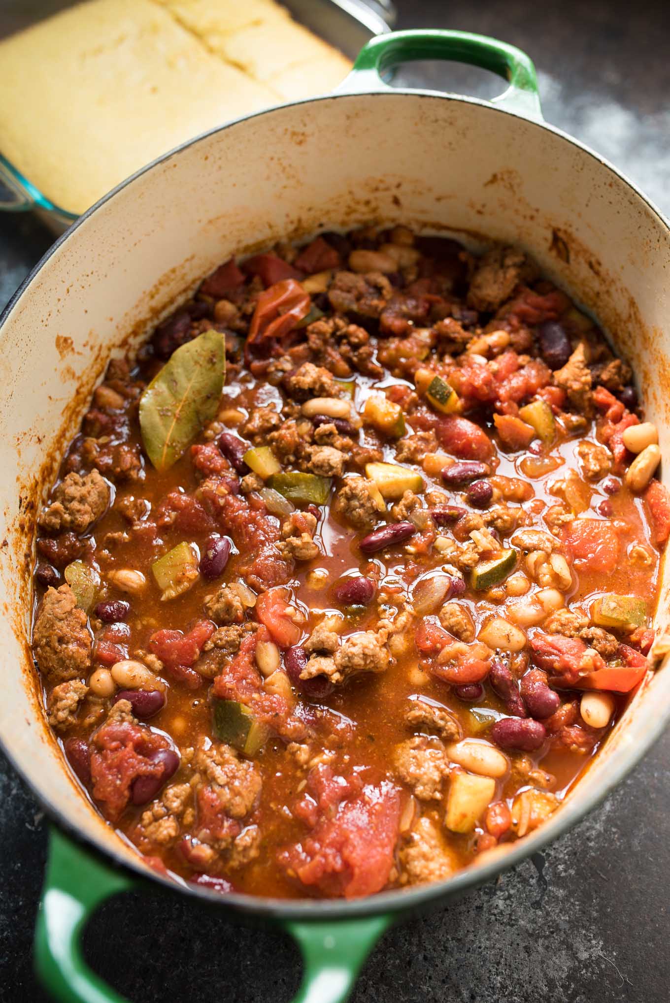 chili in a oval pot 