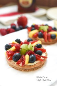 Whole Grain Waffle Fruit Pizza {Gluten Free}